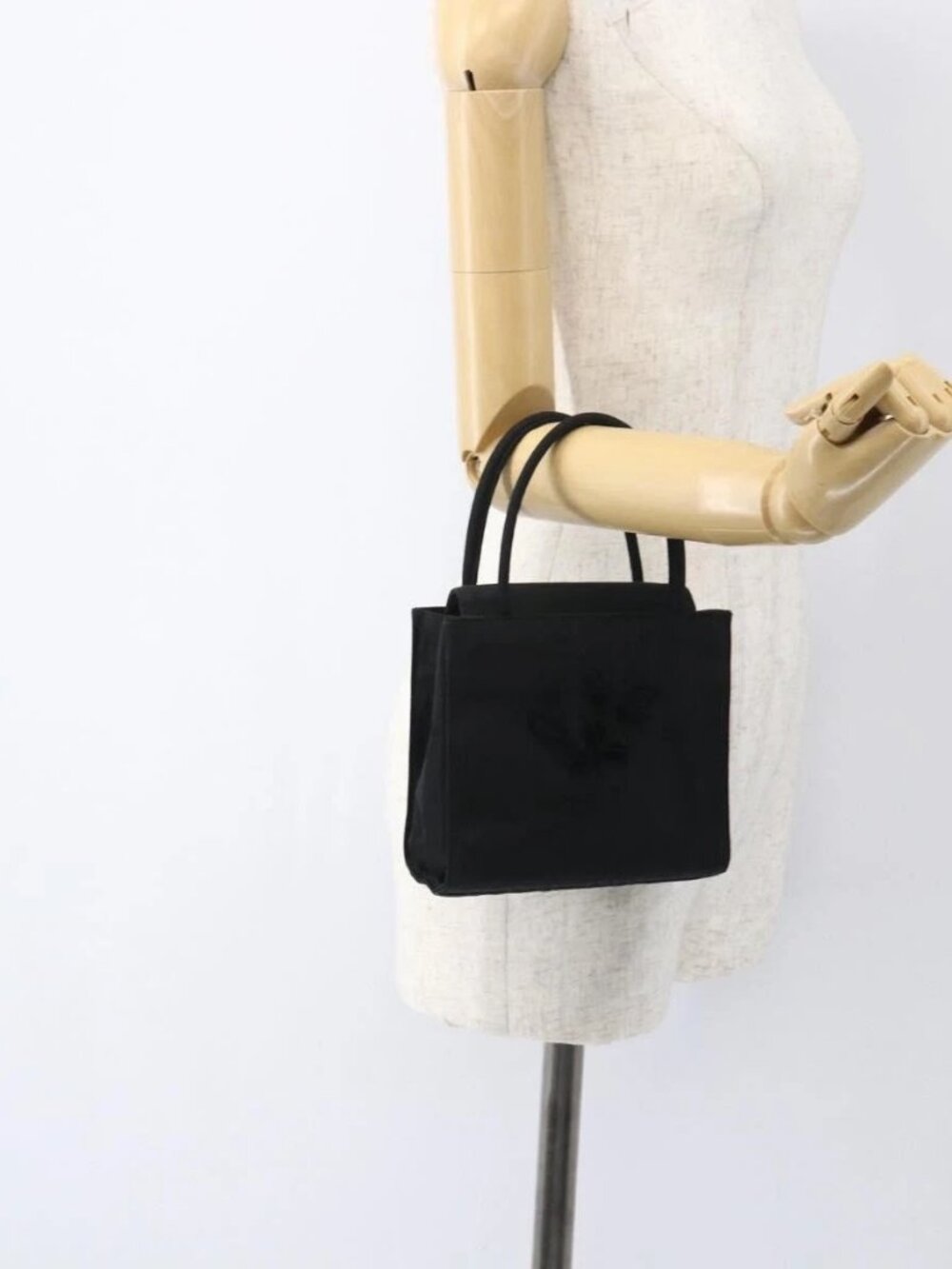 PRADA Hand Bag Nylon Black A